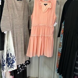Very J Peach Mini Dress